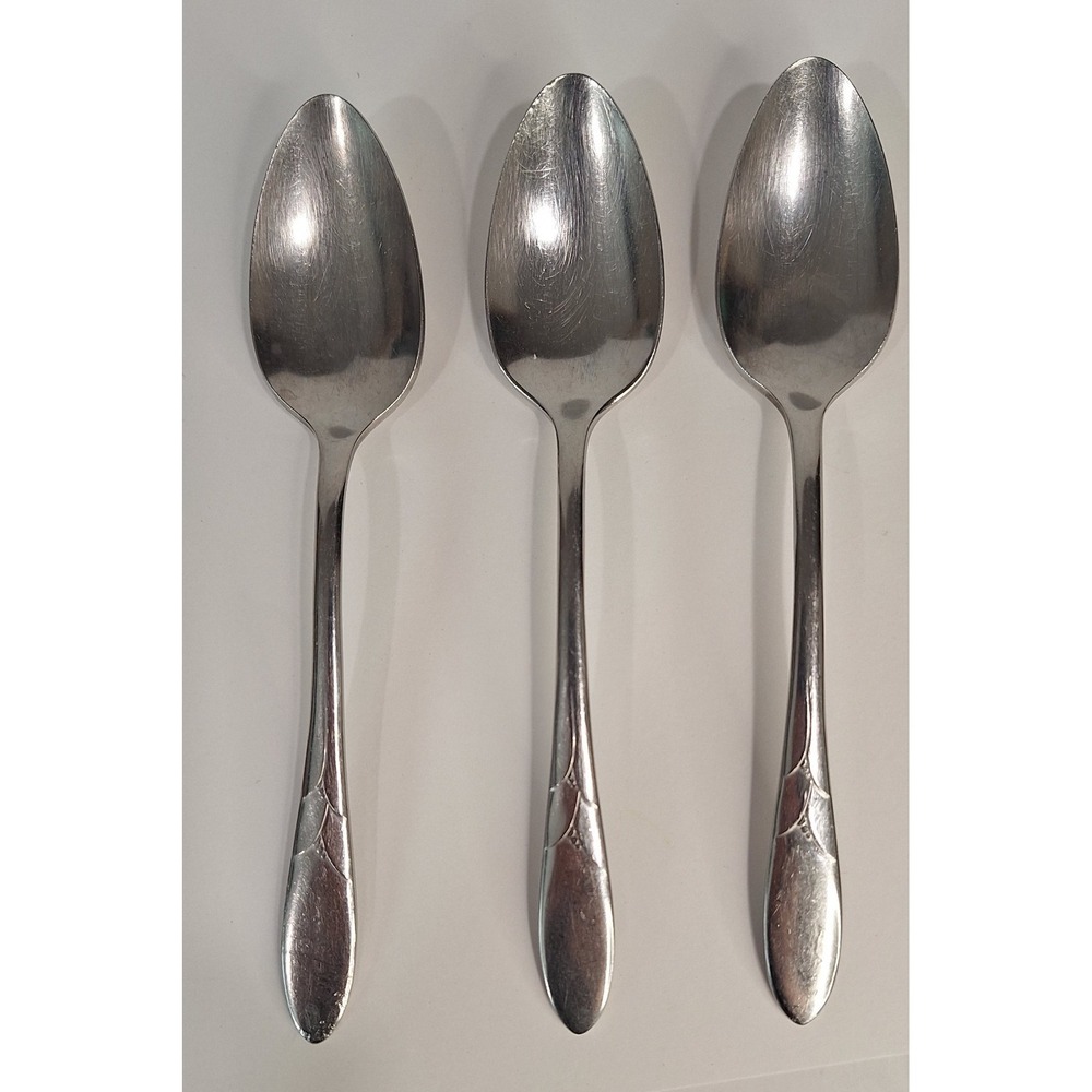 Lot Of 3 6 Inch Onieda Debonair‎ Dinner Spoons Flatware Silverware